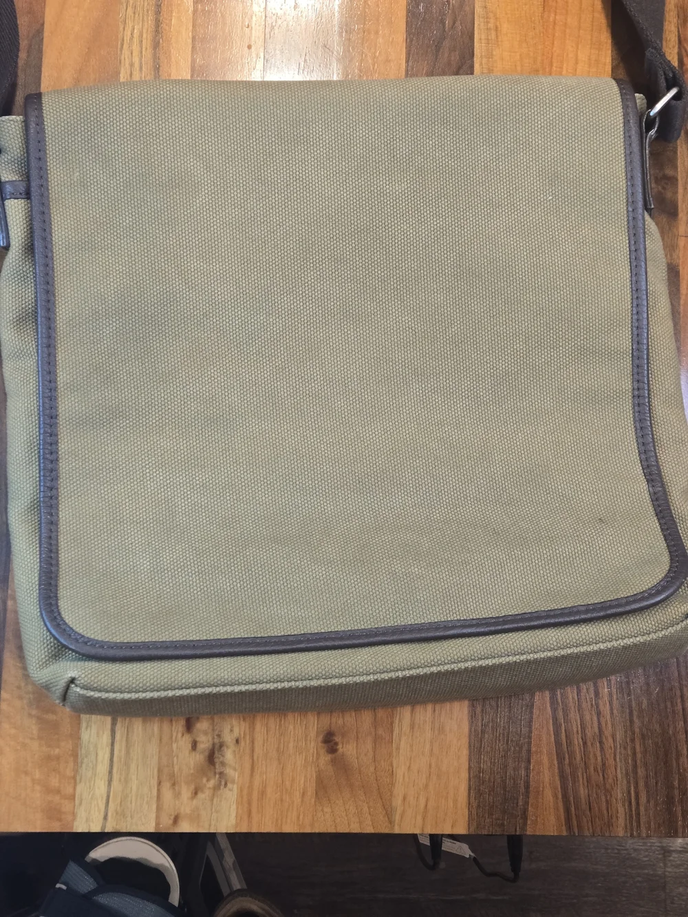 Levenger Canvas & Leather Field Messenger Bag - NWOT